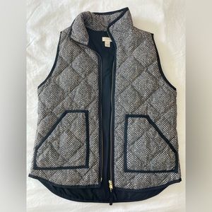 J. Crew Herringbone Puffer Vest - Size Small